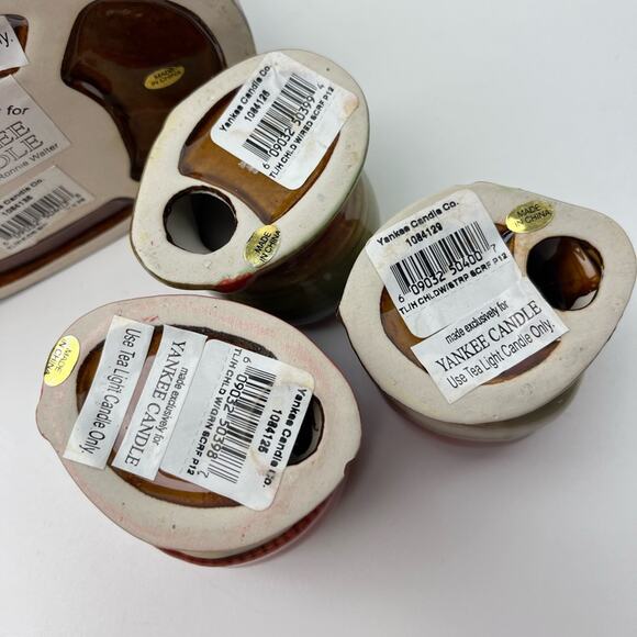 Yankee Candle Snowmen Kids Candle Holder by Ronnie Walter w/ 3 Matching Minis - Picture 8 of 15